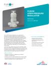 Furon UPRM Pressure Regulator - Manual Datasheet
