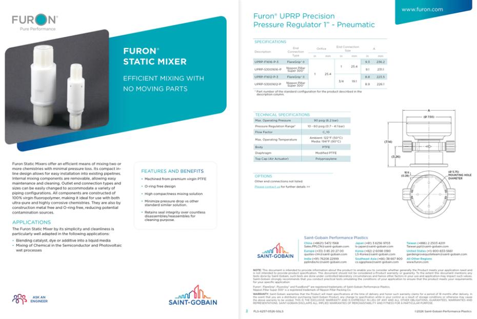 Furon Accessories Datasheets